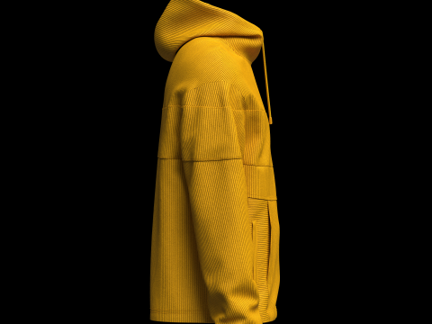Men Corduroy Jacket 3D Model