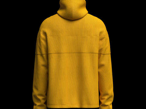 Men Corduroy Jacket 3D Model