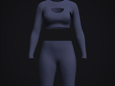 Female Gym Wear 3D Model
