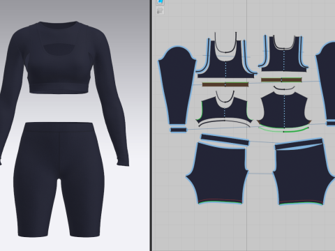 Female Gym Wear Modelo 3D