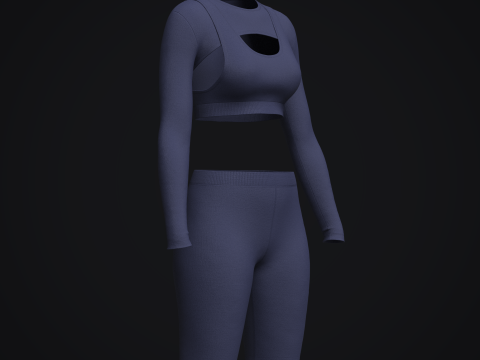 Female Gym Wear Modelo 3D