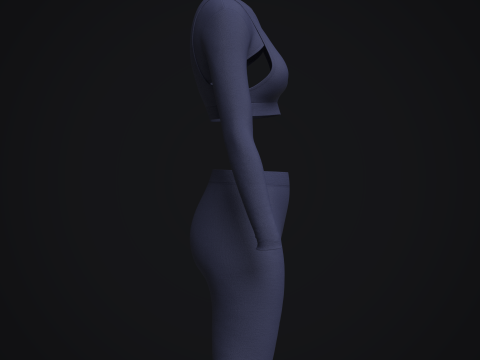 Female Gym Wear Modelo 3D