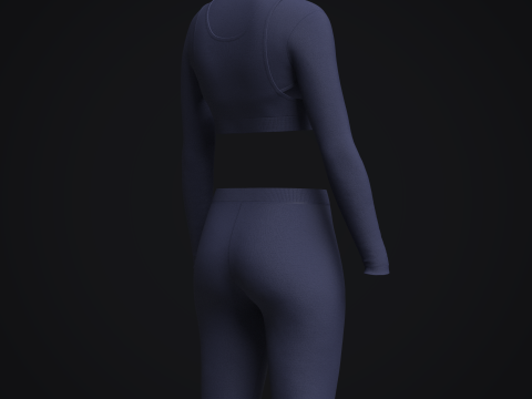 Female Gym Wear Modelo 3D