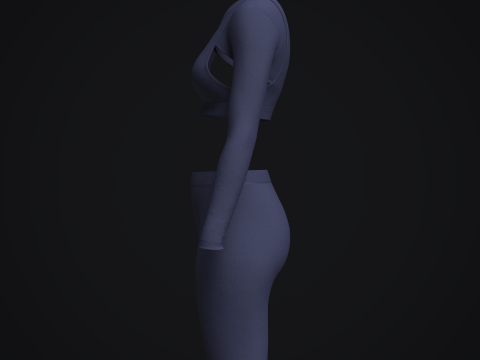 Female Gym Wear Modelo 3D