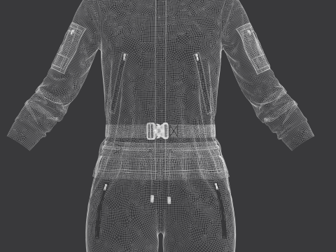 Women Jacket And Shots 3D Model