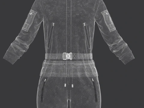 Women Jacket And Shots 3D Model