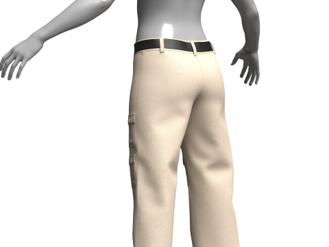 Women Cargo Outfits 3D Model