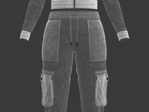Women Tracksuits 3D Model