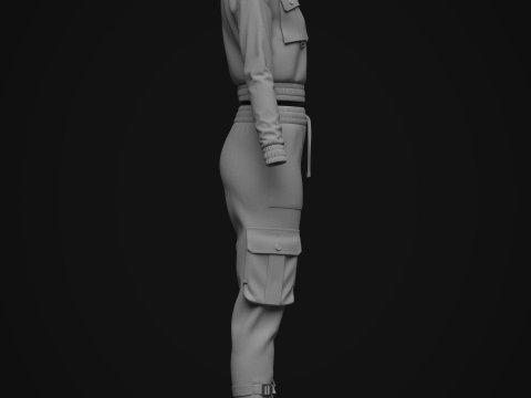 Women Tracksuits 3D Model