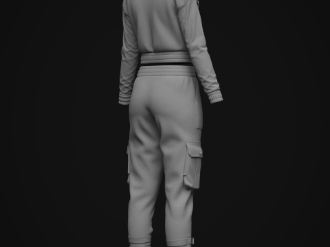 Women Tracksuits 3D Model