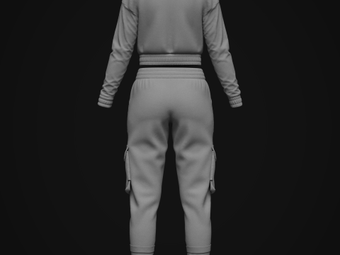 Women Tracksuits 3D Model