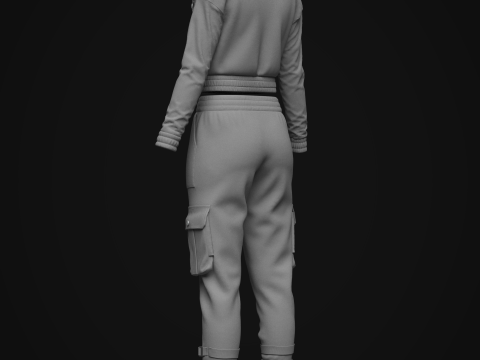 Women Tracksuits 3D Model
