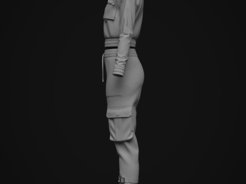 Women Tracksuits 3D Model