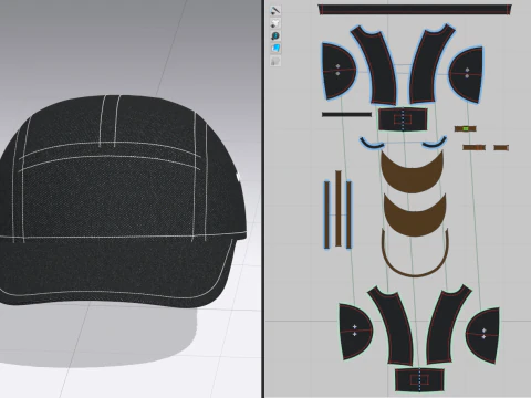 Czarny kapelusz Model 3D