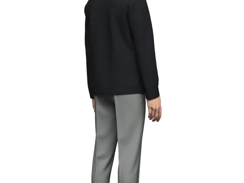 Male Jacket and pant outfit 3D Model