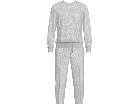 남성 폴로와 바지 복장 3D 모델