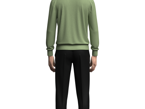 Male Polo and Pant outfit Modelo 3D