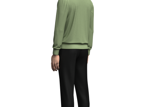 Male Polo and Pant outfit Modelo 3D