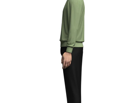 남성 폴로와 바지 복장 3D 모델