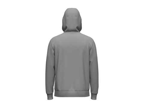 Male Front Zip Hoodie Hood Up 3Dモデル