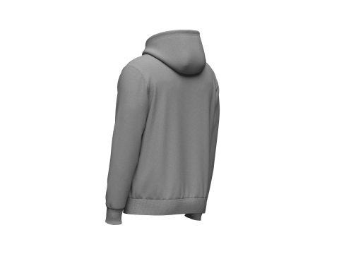 Male Hoodie Hood Down Modelo 3D
