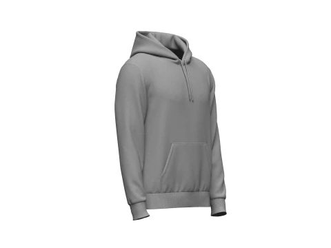 Male Hoodie Hood Down 3D Model