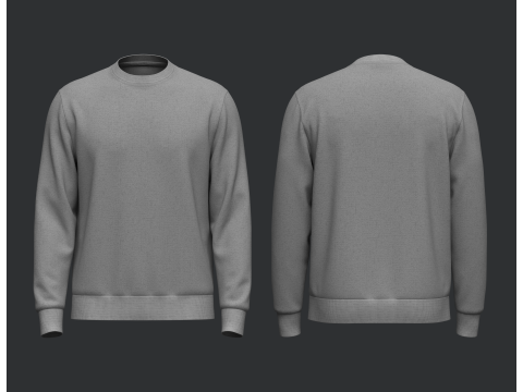 Male Sweatshirt 3D Модель