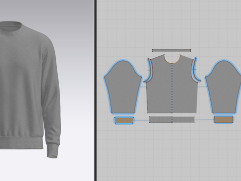 Male Sweatshirt 3Dモデル