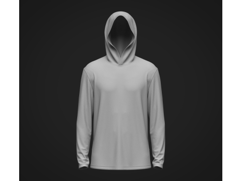 Male Hooded Jersey 2 Modèle 3D