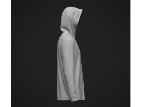 Male Hooded Jersey 2 3D Model