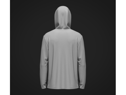 Male Hooded Jersey 2 Modèle 3D