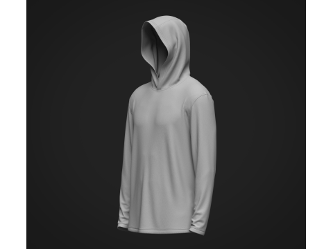 Male Hooded Jersey 2 Modèle 3D