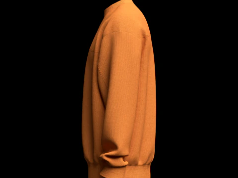 メンズスウェットシャツ 3Dモデル