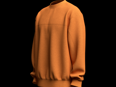 Mens Sweatshirt 3Dモデル