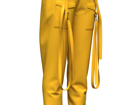 Womens Cargo Pant Modelo 3D