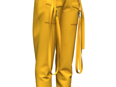 Womens Cargo Pant 3D Model