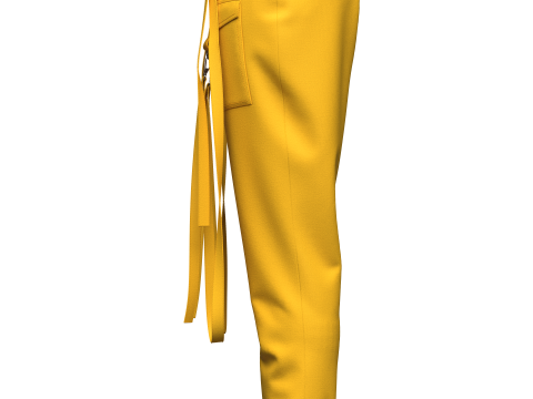 Womens Cargo Pant Modelo 3D