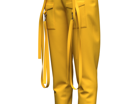 Womens Cargo Pant Modelo 3D