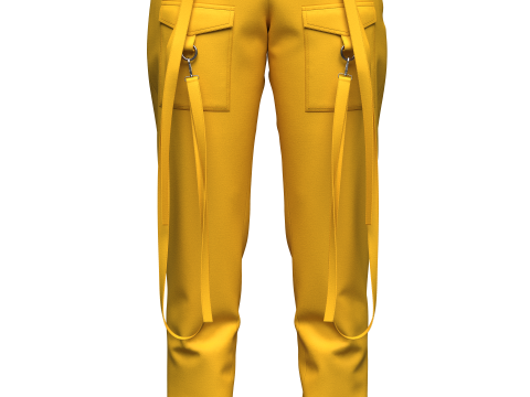 Womens Cargo Pant Modelo 3D