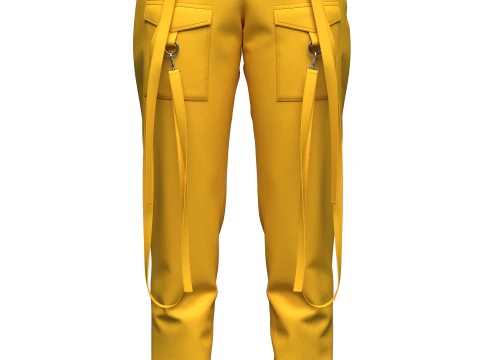 Womens Cargo Pant 3D Model