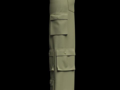 Womens Cargo Pant 3D Модель