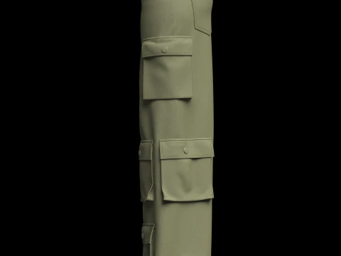 Womens Cargo Pant 3D Model