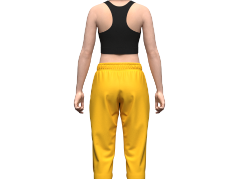 Womens Cargo Pant and Top Model 3D