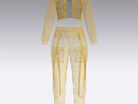 Womens Streetwear 3D Model