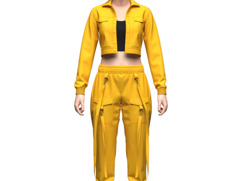 Womens Streetwear 3D Model