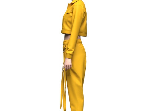 Womens Streetwear 3D 모델