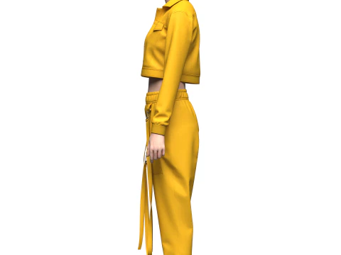 Womens Streetwear 3D Model