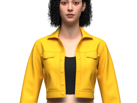 Womens Streetwear 3D 모델