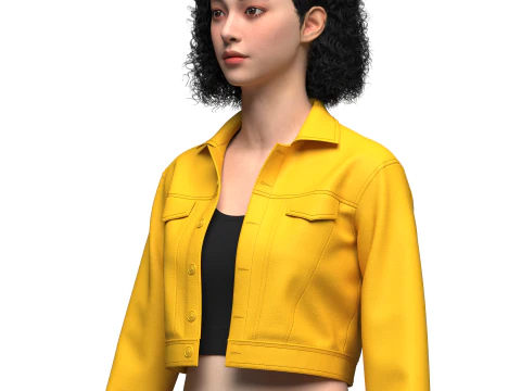 Womens Streetwear 3D Model