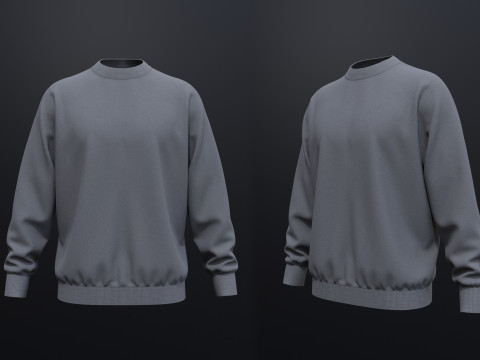 Mens Sweatshirt 3D Model
